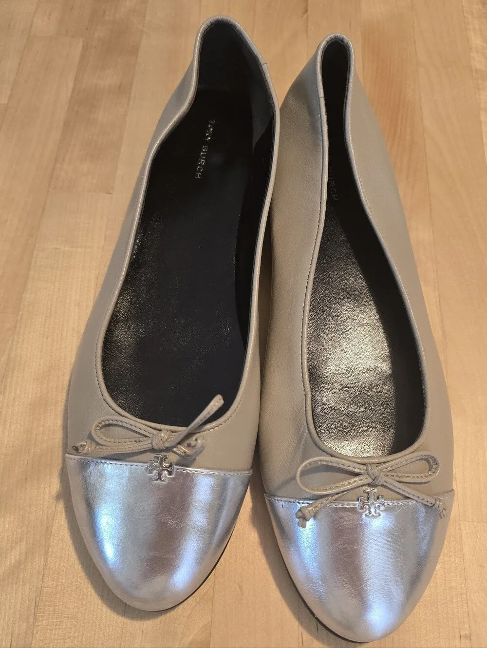 Tory Burch Capped Toe Ballet Flats Size 11